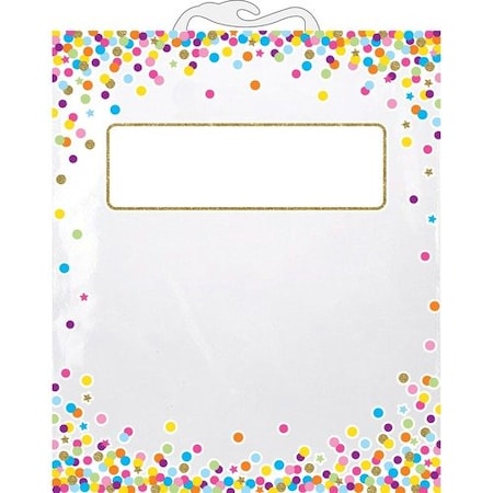 Ashley Productions Storage Bag, Confetti, Poly, 10-1/2inx12-1/2in, MI, 6PK ASH10566